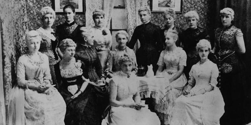 PekoeTea Edinburgh Portrait of a group of ladies at a tea party Charters Towers