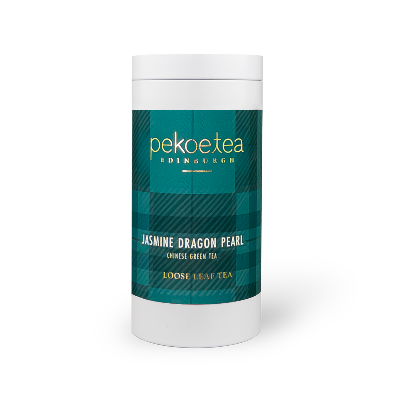 PekoeTea Edinburgh Jasmine Dragon Pearl Chinese Green Tea Caddy