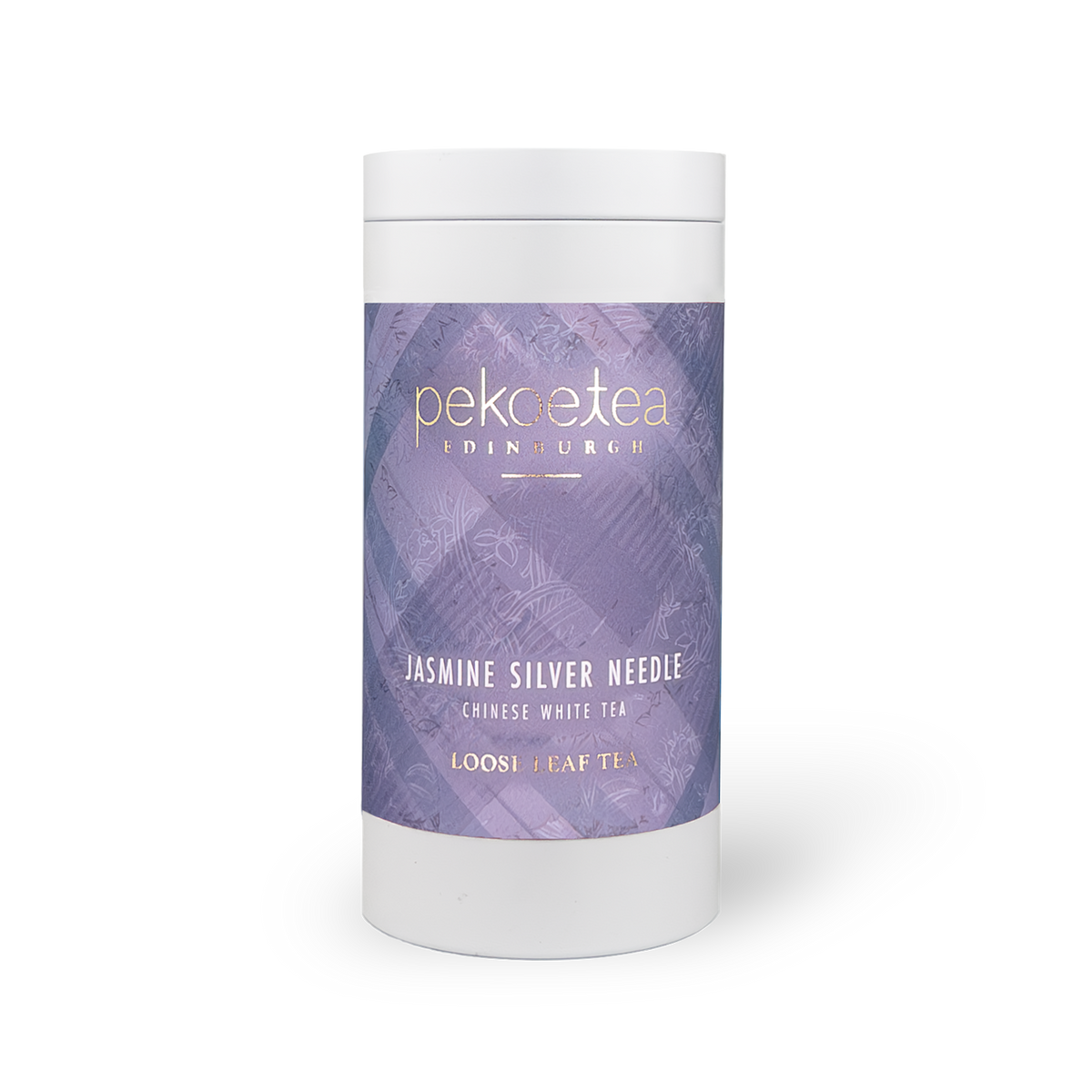 PekoeTea Edinburgh Jasmine Silver Needle Chinese White Tea Caddy