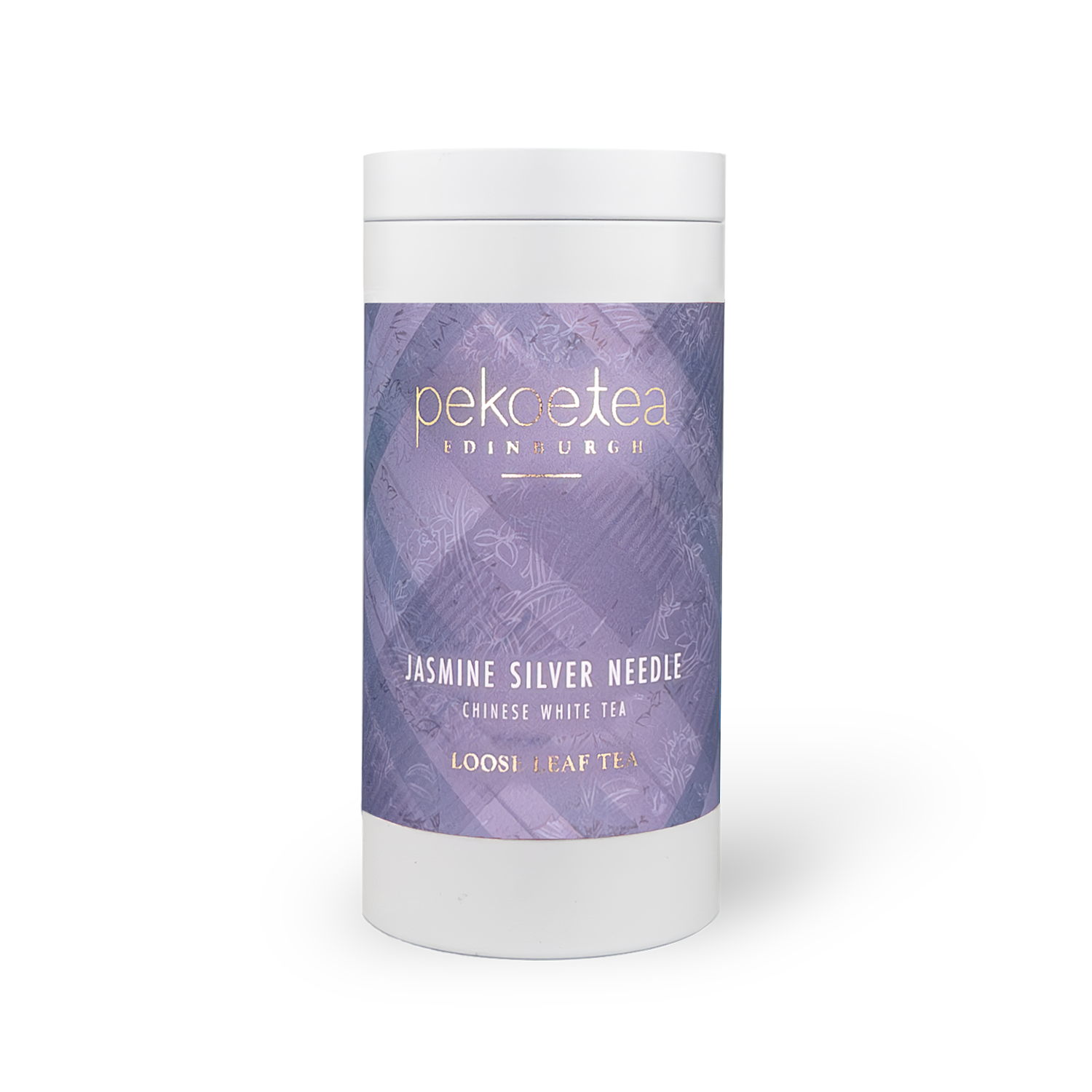 PekoeTea Edinburgh Jasmine Silver Needle Chinese White Tea Caddy