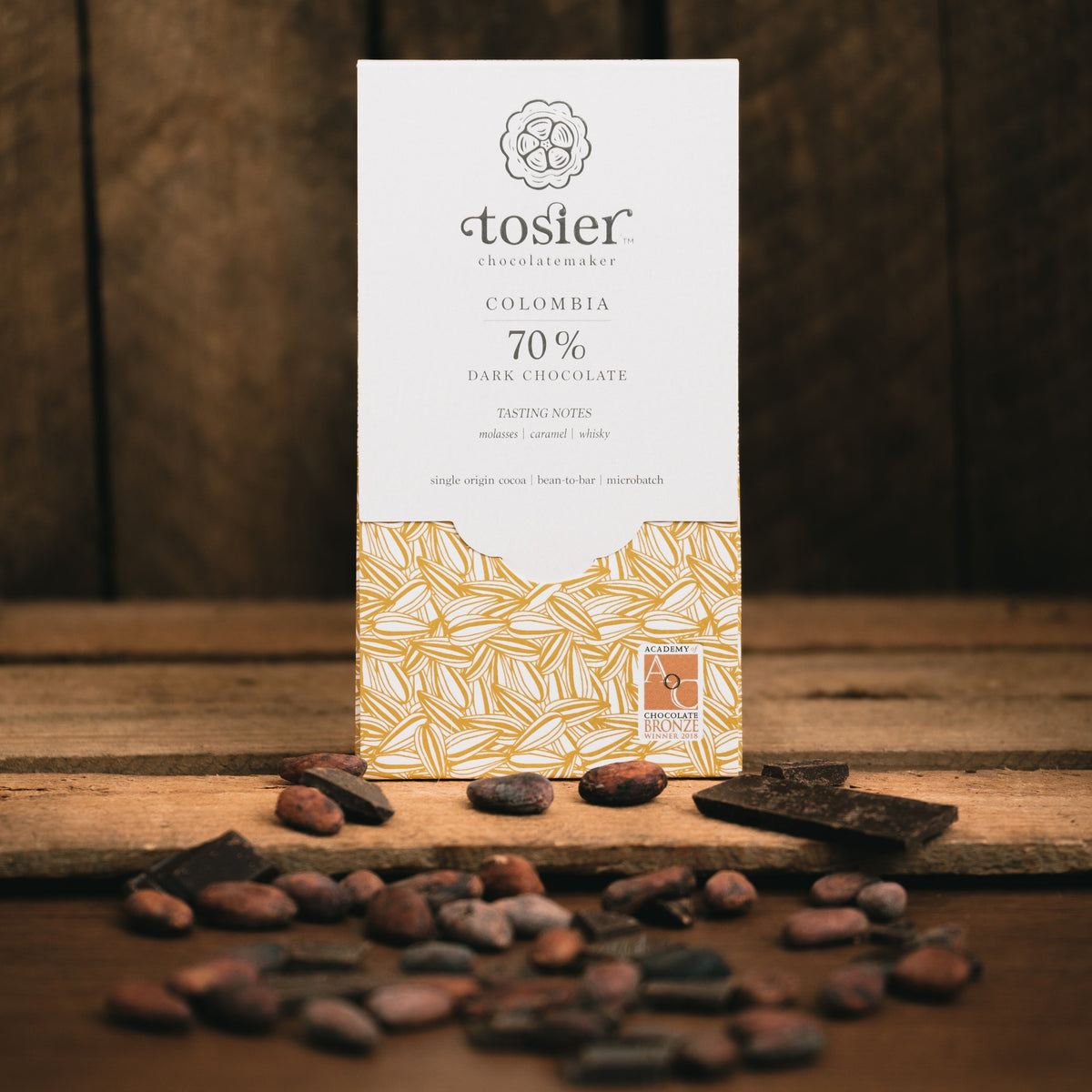 Tosier 70% Tumaco, Colombia 2020 Harvest 60g bar