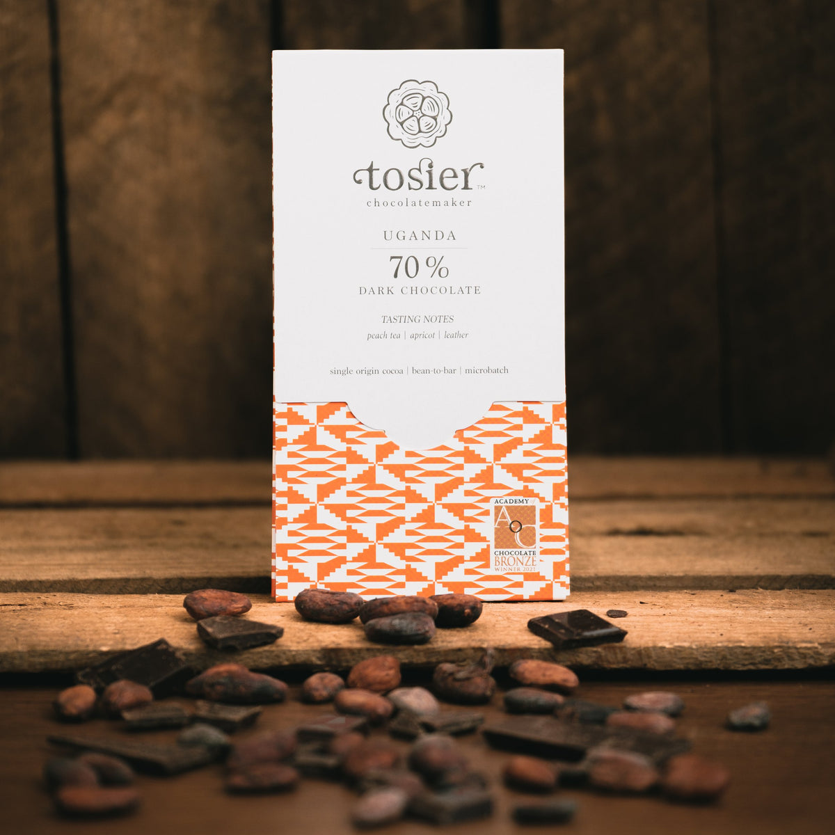 Tosier 70% Semuliki Forest, Uganda 2020 Harvest 60g bar