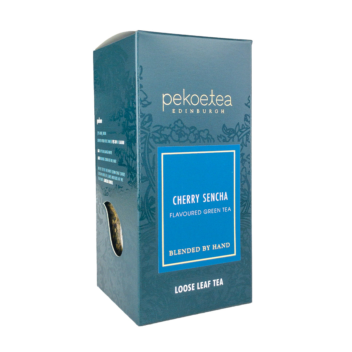 PekoeTea Edinburgh Cherry Sencha Hand Blended Loose Leaf Box