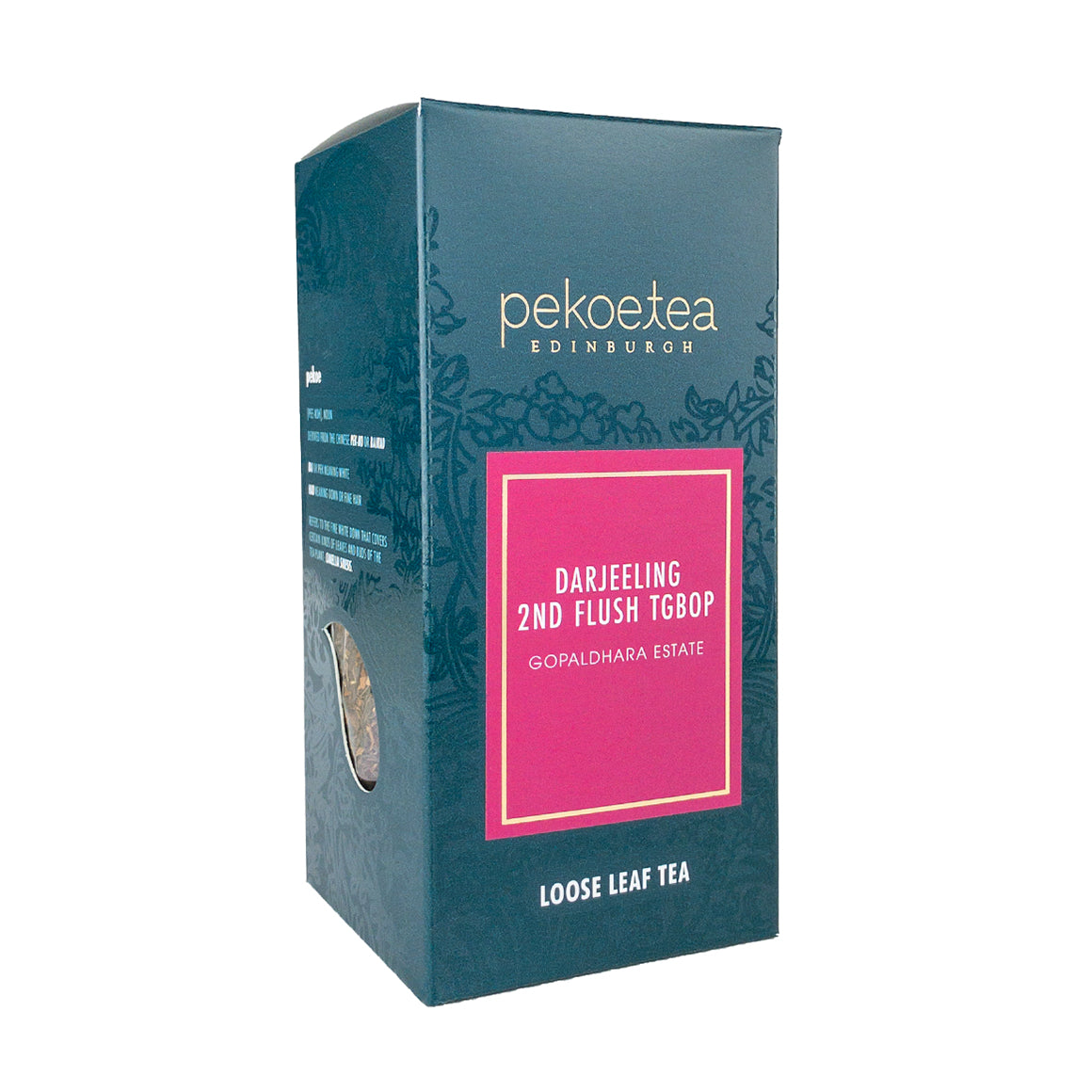 PekoeTea Edinburgh Darjeeling Second Flush Gopaldhara TGBOP Loose Leaf Tea Box