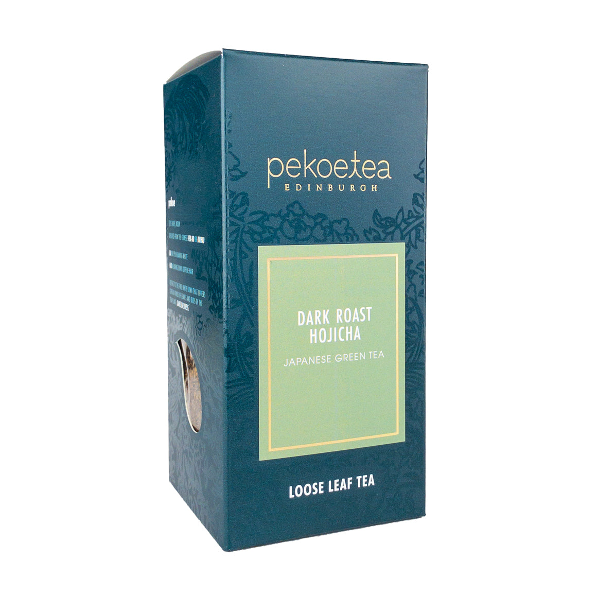 PekoeTea Edinburgh Dark Roast Hojicha Japanese Green Tea Box