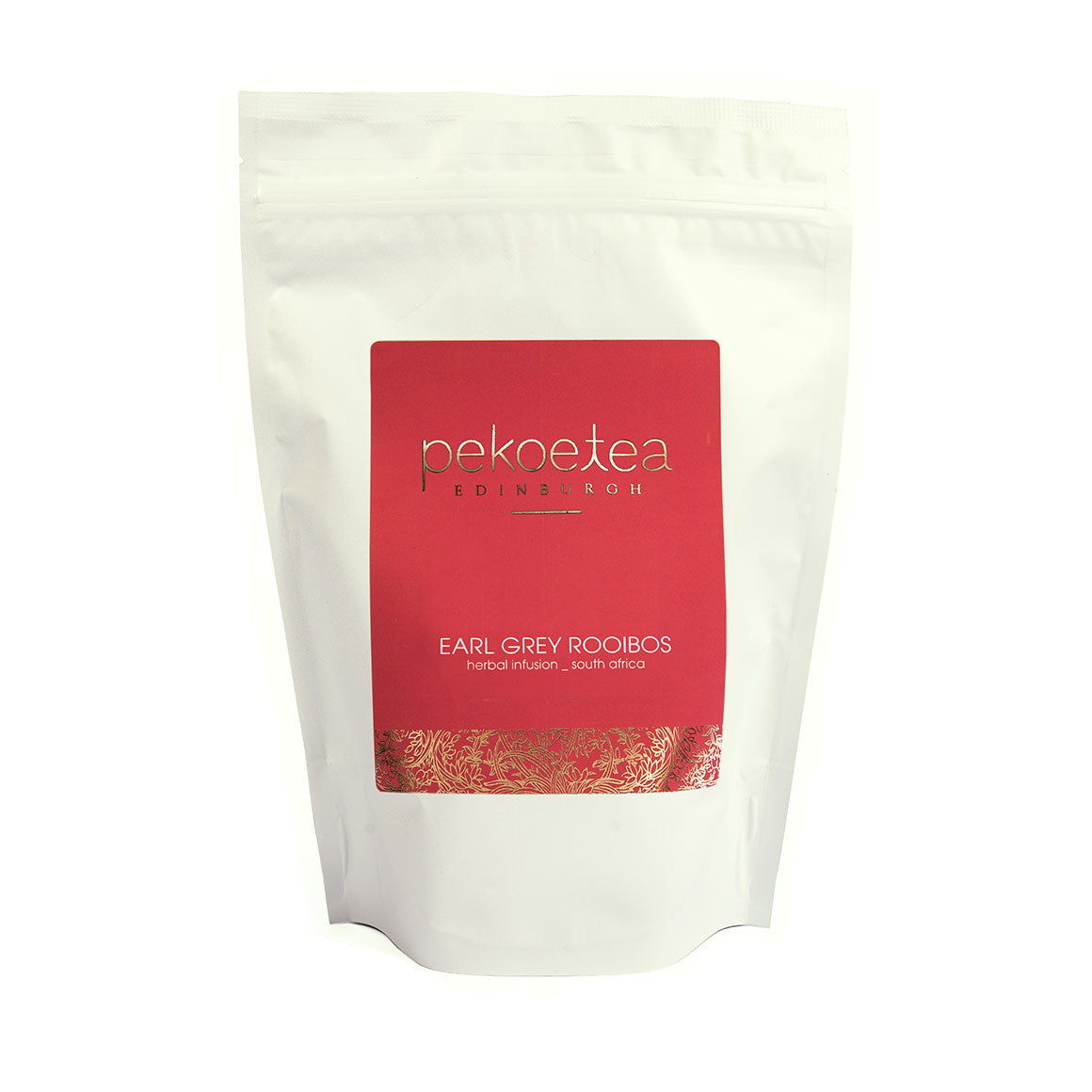 PekoeTea Edinburgh Earl Grey Rooibos Tea 250g Re-sealable Pouch