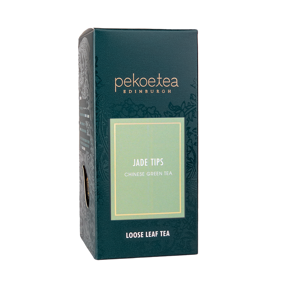 PekoeTea Edinburgh Jade Tips Xin Yang Mao Jian Chinese Green Tea Loose Leaf Box