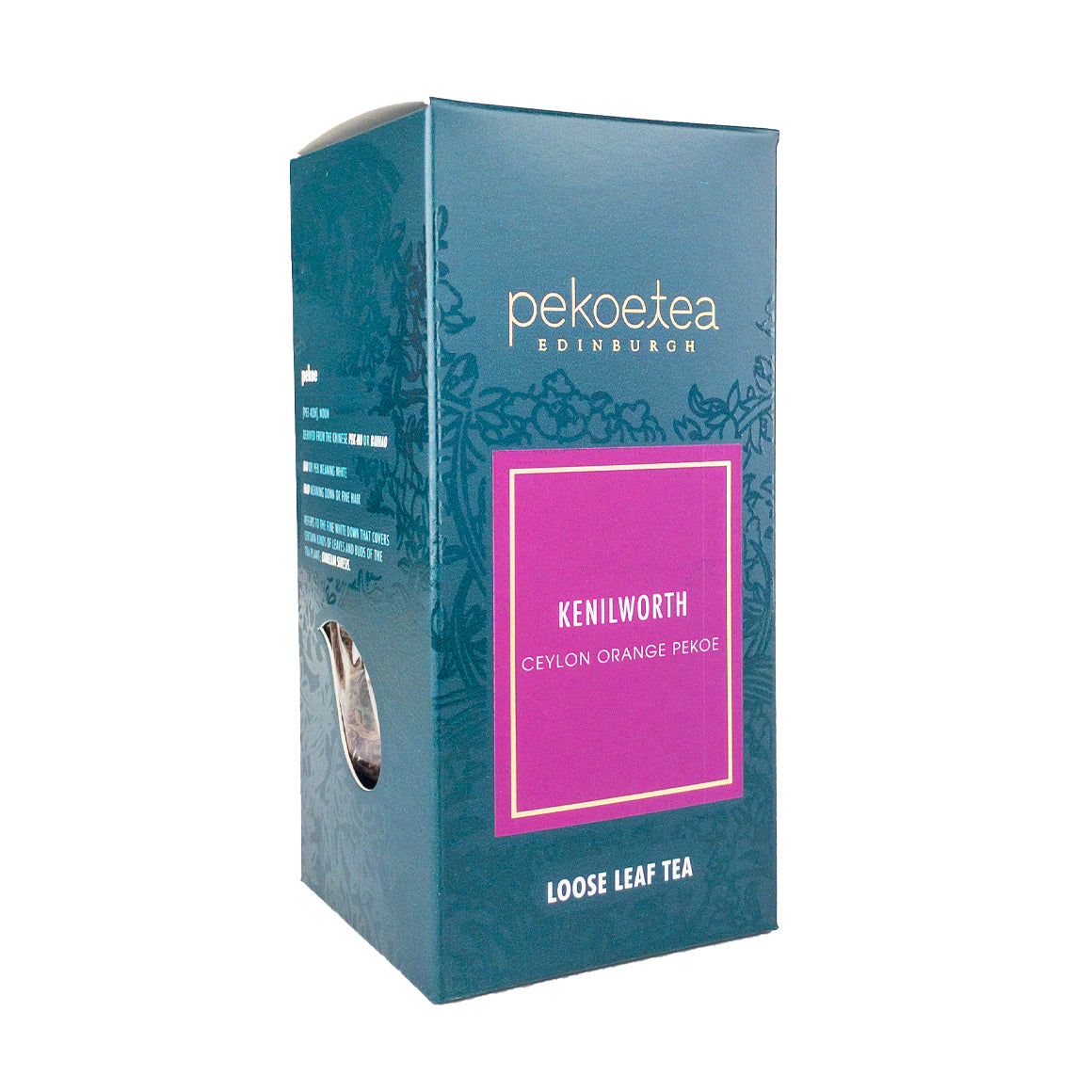 PekoeTea Edinburgh Kenilworth Ceylon Orange Pekoe Sri Lankan Loose Leaf Tea Box