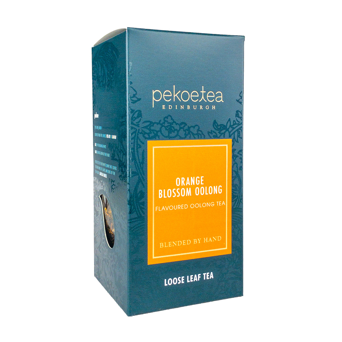 PekoeTea Edinburgh Hand Blended Orange Blossom Oolong Loose Leaf Box