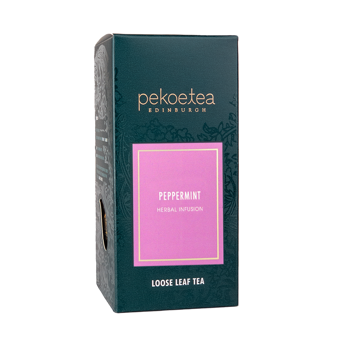 PekoeTea Edinburgh Peppermint Herbal Infusion Loose Leaf Box