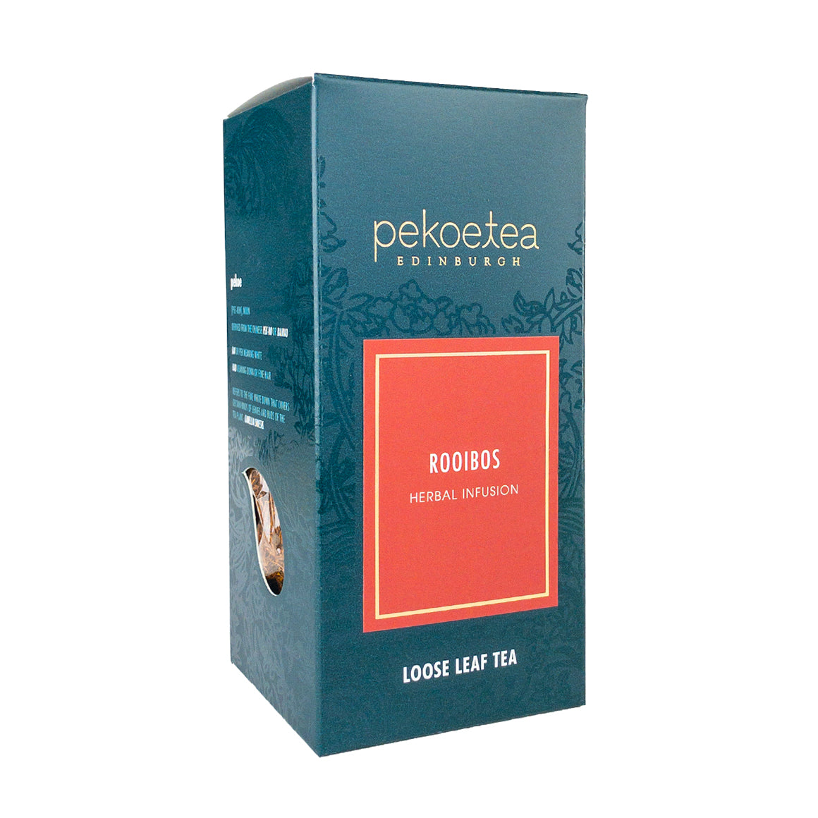 PekoeTea Edinburgh Rooibos Herbal Infusion Loose Leaf Box