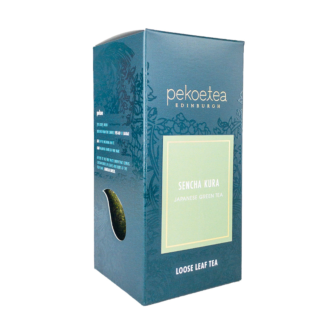 PekoeTea Edinburgh Sencha Kura Japanese Green Tea Loose Leaf Box