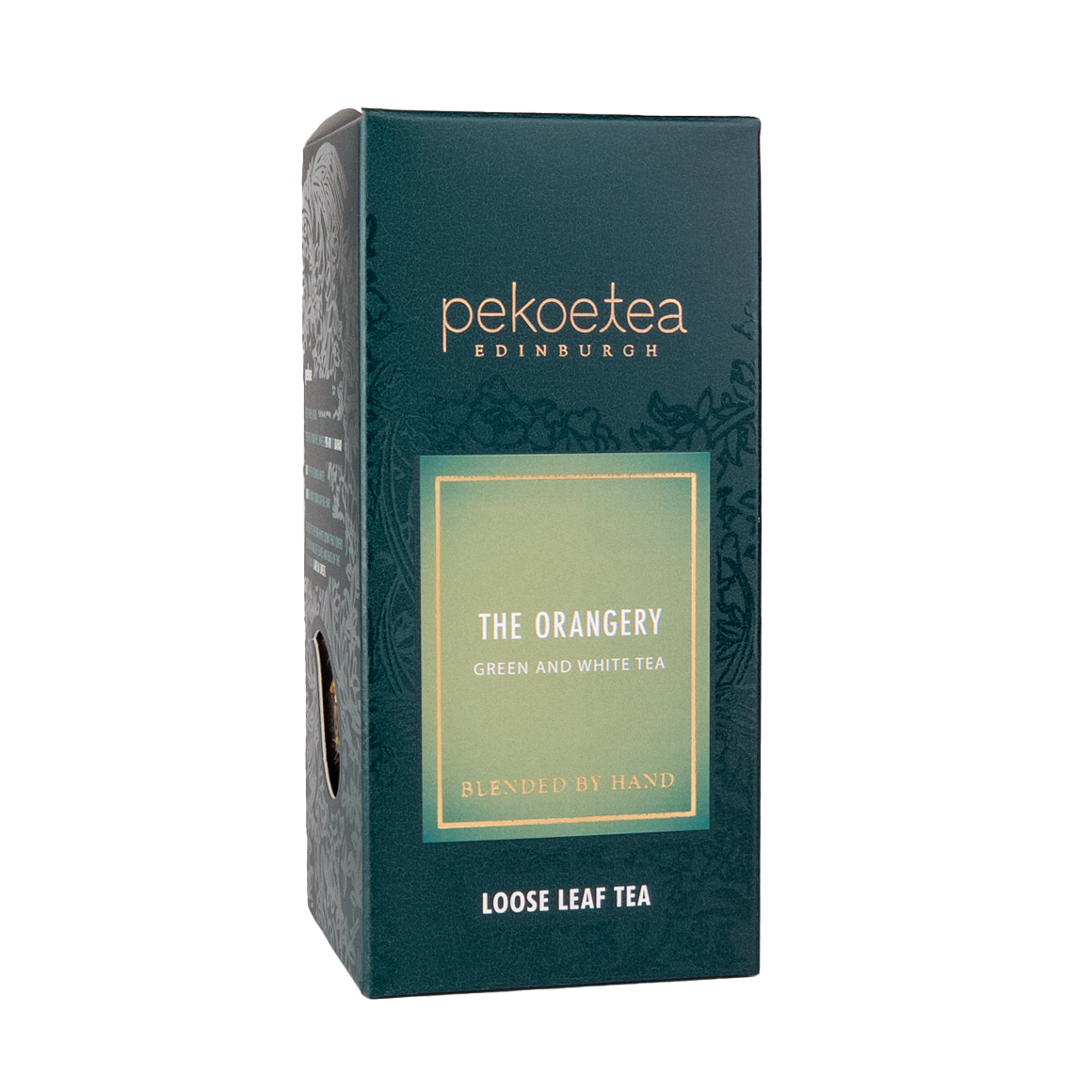 PekoeTea Edinburgh The Orangery Hand Blended green and white tea blend Loose Leaf tea luxury box