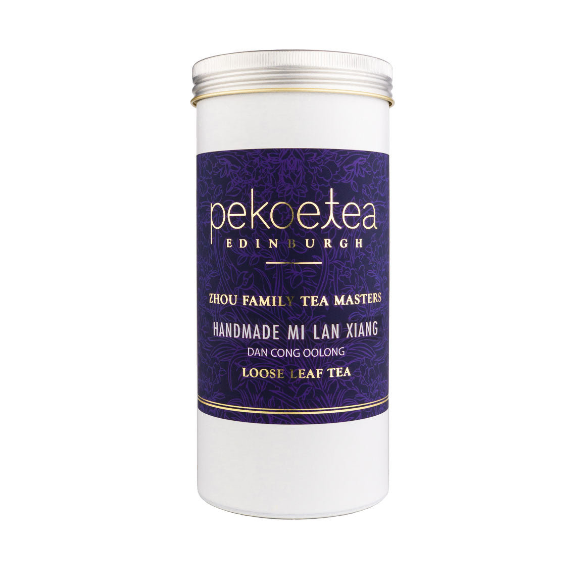 PekoeTea Edinburgh Zhou Family Tea Masters Mi Lan Xiang Dan Cong Chinese Oolong Loose Leaf Tea Caddy